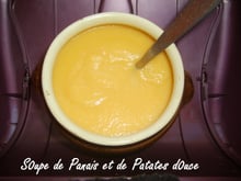 Soupe de Panais et de patate douce