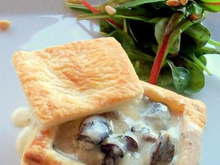 Vol au vent d'escargots au Roquefort Papillon