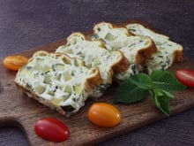 Flan de courgettes menthe et féta