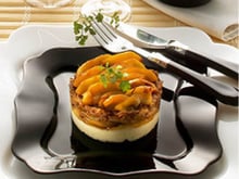 Parmentier de confit de canard aux pommes