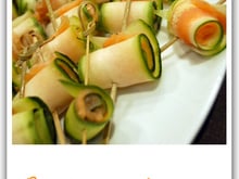 Bouchées saumon/courgette