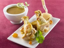 Ailerons de poulet façon tajine au citron vert et à l'ail confit maison