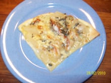 Tarte fine aux poires et Roquefort