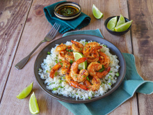 Crevettes grillées au citron vert