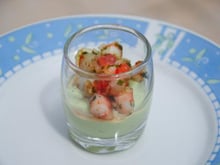 Verrine avocat et crevettes