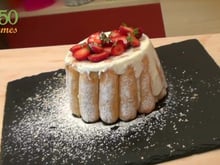 Charlotte au fromage blanc et aux fraises