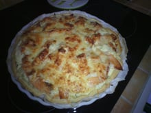 Tarte au chou-fleur et saumon fumé