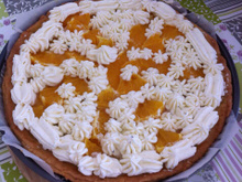 Tarte à la crème d'orange et chantilly