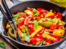 Poêlée de poivrons