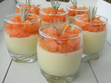 Mousse d'asperges au saumon fumé