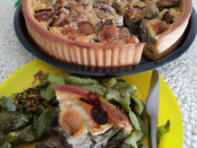 Tourte à la brousse et aux escargots