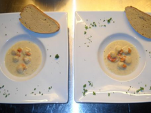 Noix de saint-jacques à la crème de coco