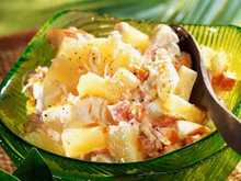 Salade créole au crabe et ananas