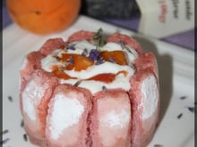 P'tites charlottes aux abricots, amandes et fleurs de lavande