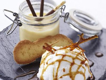 Île flottante aux œufs U Bleu-Blanc-Cœur