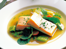 Ratte du Touquet au saumon