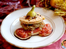 Foie gras aux figues et son confit d'oignons....