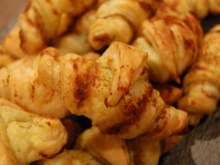 Minis croissants au Pesto