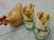 Wrap de poulet pané