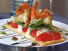 Tarte fine de la mer en habit vert