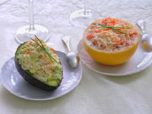 Avocats et pamplemousse au Râpé de la mer Coraya