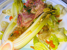 Mignon de porc au gingembre, endives aux agrumes