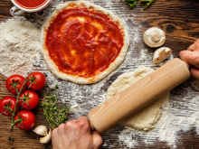 Pizza italienne aux champignons de Paris