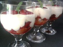 Tiramisu aux fraises et pointe de citron