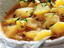 Pommes de terre aux calamars