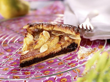 Tarte poire chocolat amandine