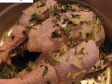 Poulet vapeur à l'ail