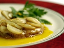 Foie gras aux écailles d'ail rose de Lautrec