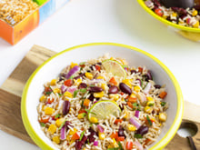 Salade de riz complet à la mexicaine