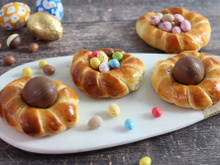 Brioches façon nids de Pâques