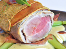 Selle d'agneau farcie matignon