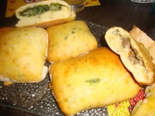 Bun's épinards pommes de terre et bun's viande hachée fromage tomates