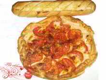 Tarte tomate et mozarella