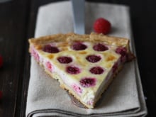Tarte aux framboises et mascarpone