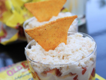 Verrines de guacamole au crabe et tortilla chips