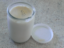 Yaourt au lait de chèvre à la vanille