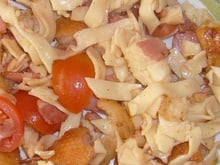 Salade de tagliatelles au jambon grillé