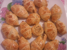 Croissants poireau saumon