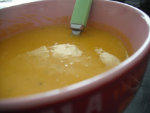 Soupe carottes, coco et curry