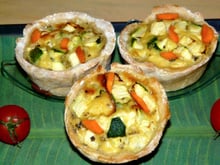 Mini-clafoutis aux courgettes