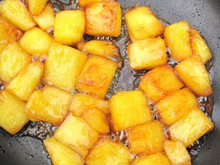 Ananas au caramel