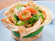 Aumônière de saumon