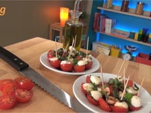Tomates mozzarella Express ou comment couper des tomates cerise en 10 secondes ?