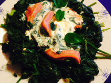 Epinards et saumon au mascarpone