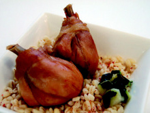 Jambonnette de Poulet Confite et Pot-au-Feu de légumes braisés