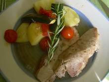 Rôti de porc au romarin